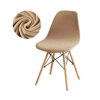 Housse de Chaise Scandinave Beige Foncé