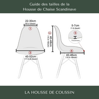 Housse de Chaise Scandinave Noir