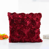 Housse de Coussin Fleurs Rose