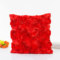 Housse de Coussin Fleurs Rose