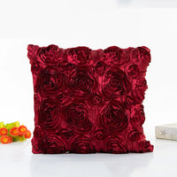 Housse de Coussin Fleurs Rose