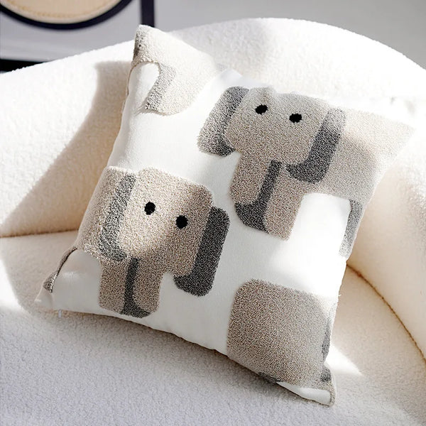 Housse de Coussin Motif Animal