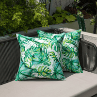 Housse de Coussin Motif Tropical