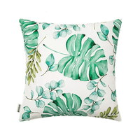 Housse de Coussin Motif Tropical