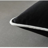 Housse de Coussin Noir et Blanc