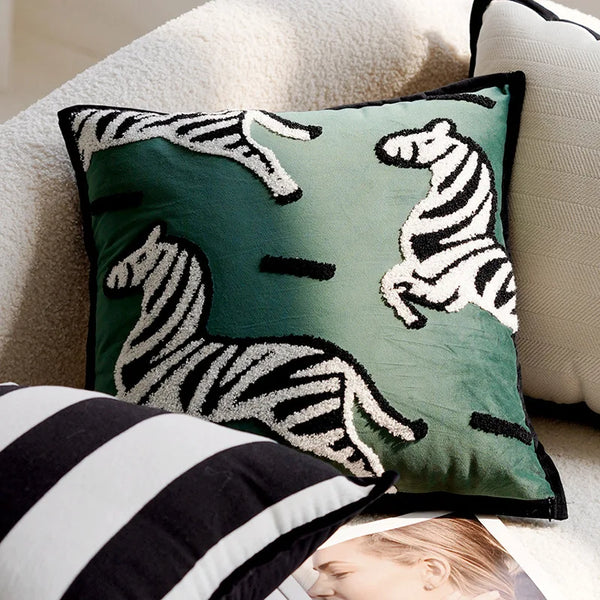 Housse de Coussin Zebre