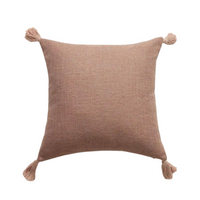 Housse de coussin 45x45 Pompons