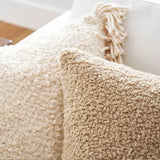 Housse de coussin 50x50 Fourrure Bouclette