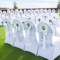 100 Housse de Chaise Extensible Blanc Mariage